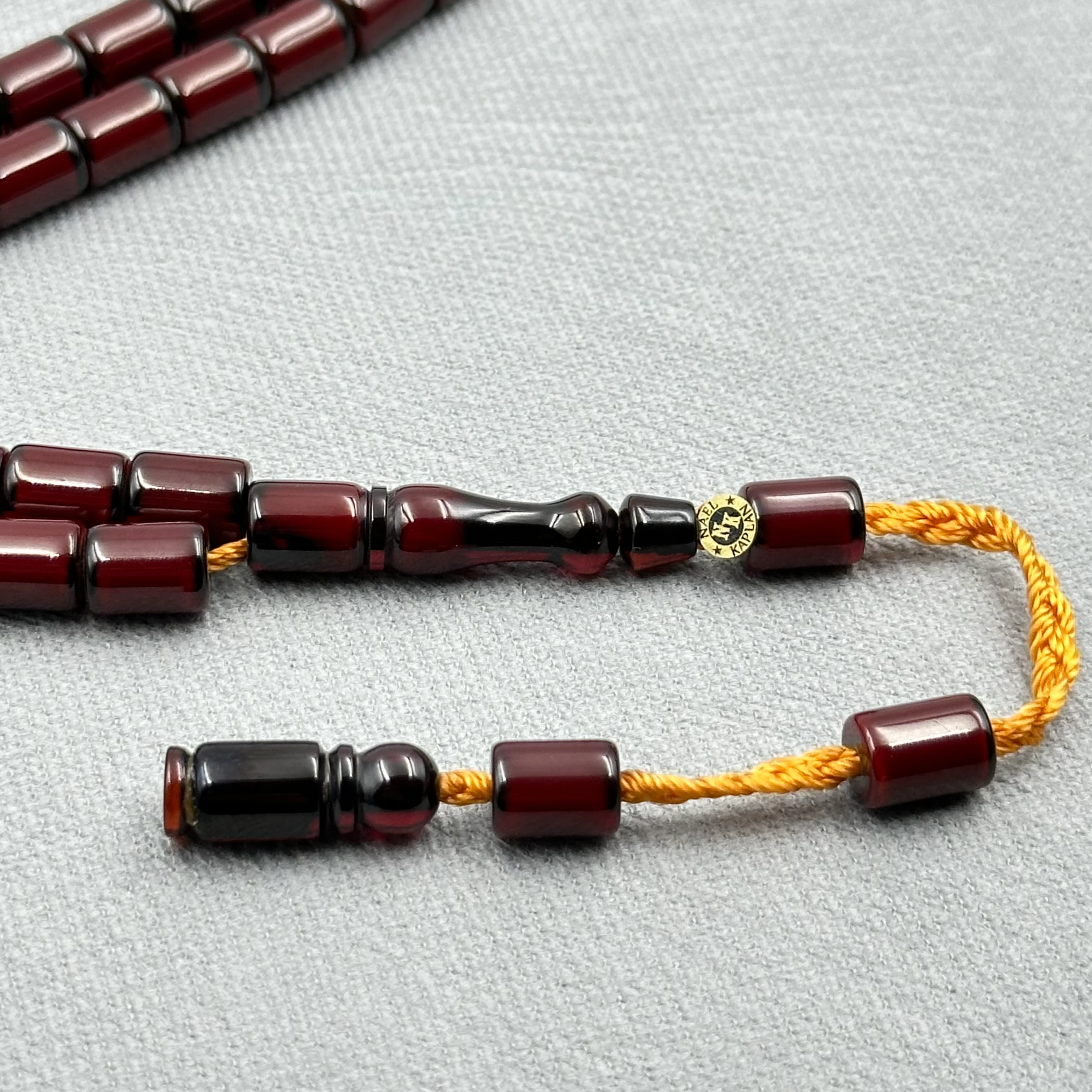 Nael KAPLAN Usta İşçilikli Bordo Katalin Kanayan Bağa Kesim Tespih